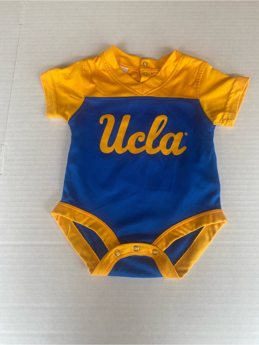 Rivalry Threads Baby Tee in Blue & Gold